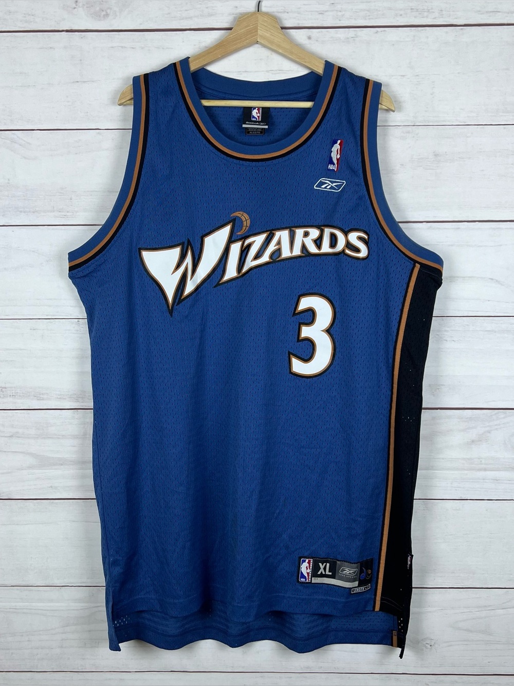 Vintage Reebok Washington Wizards Juan Dixon Jersey +2 Length Size XL NBA RARE